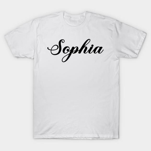 Name Of Sophia T-Shirt by VictoriaNameArts